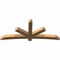 Ekena Millwork Alberta Smooth Timber Gable Bracket, Western Red Cedar, 96"W x 40"H x 5 1/2"D x 5 1/2"F, 10/12 Pitch GBW096X40X0606ALB00SWR - alternate 5
